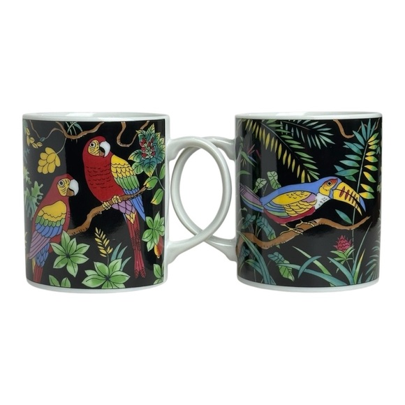 Vintage Disney Company Takahashi Made in Japan Coffee Mug Parrot Toucan Animal - Picture 3 of 7